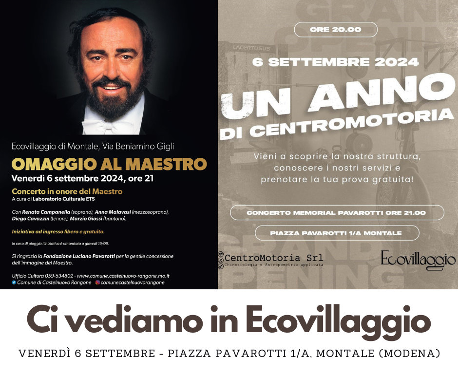 Omaggio al Maestro Luciano Pavarotti e un anno di centromotoria